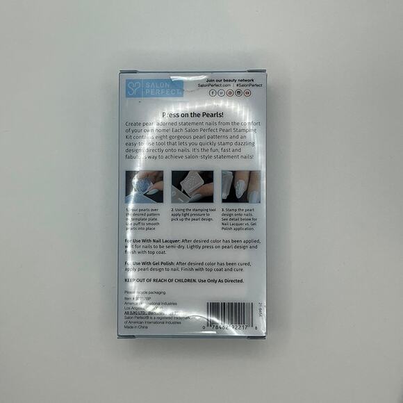 Press On Nail Art Bundle 90 Nails Celestial Stickers Pearl Kit Nail Glue - Picture 3 of 7